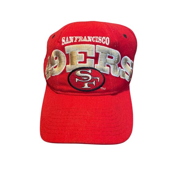San Francisco 49ers Red Snapback Hat NFL Embroidered Logo Adjustable Cap - Picture 3 of 14